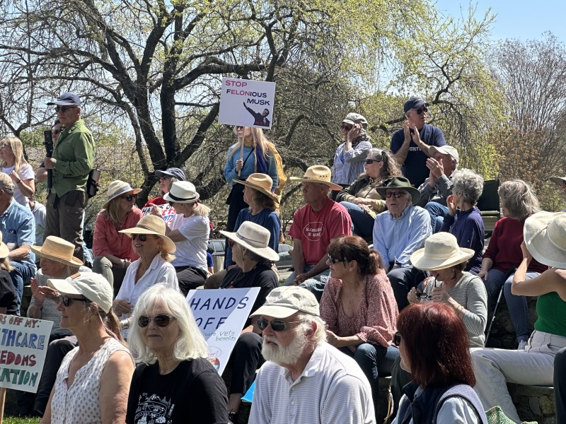 Hands Off Yountville April 5, 2025 Lisa Adams Walter/Yountville Sun