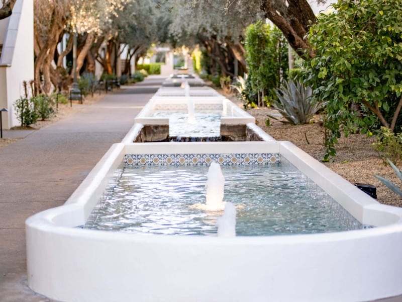 A central portion of the grounds at the Estate Yountville. Estate Yountville Photo