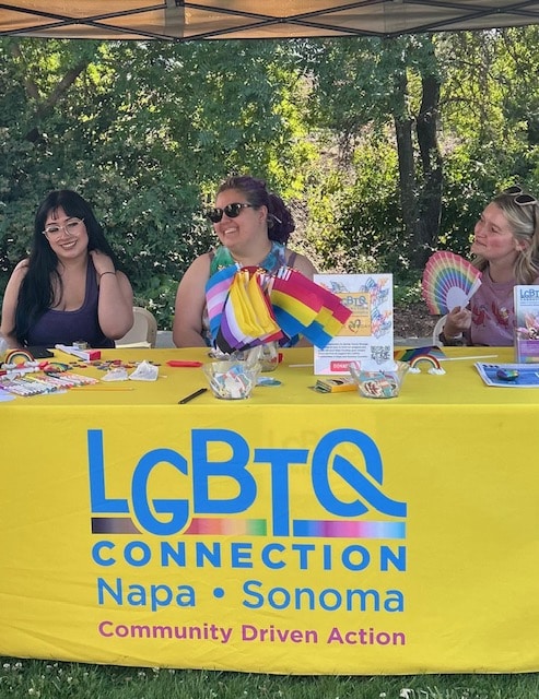 LGBTQ Connection Table at Pride in the Park. Jim McDonald photo