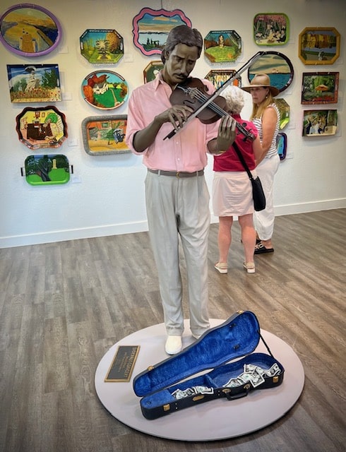 The "Sidewalk Concert" sculpture, currently on display in the Steve Rogers Gallery. MJ Schaer photo
