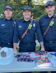 Cal Fire’s Pat Everett, Paul Bossard and Quinn Nadeau. Susan Wiechers photo